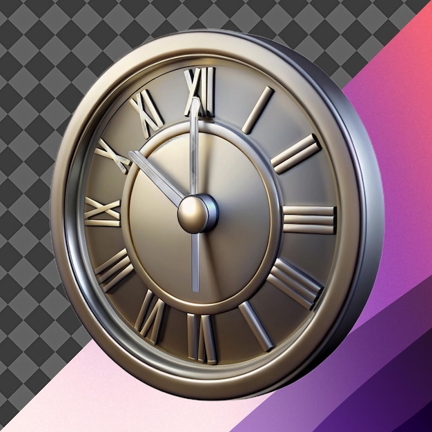 Ilustração elegante de relógio 3D