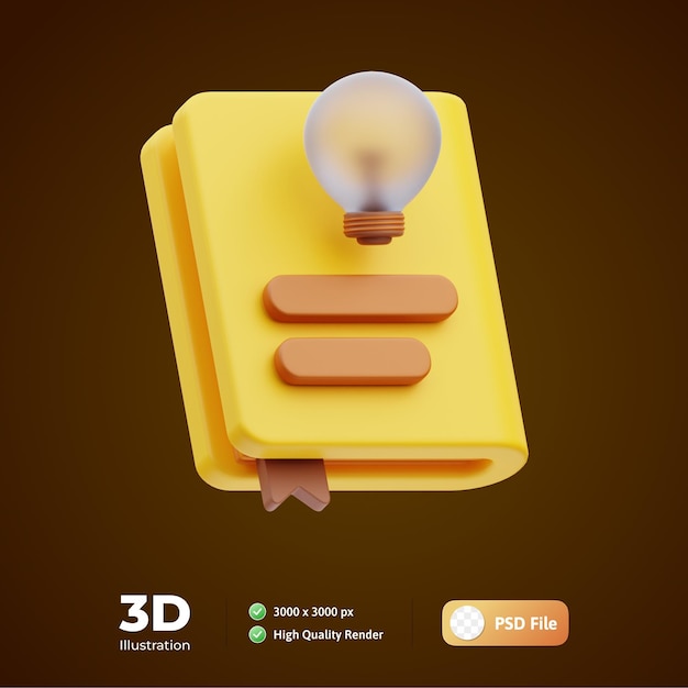 Ilustração em 3D da Idea Online Education