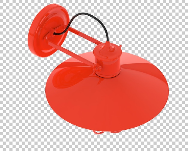 PSD ilustração em 3d da lâmpada exterior isolada sobre um fundo transparente