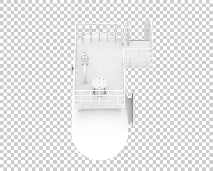 PSD ilustração em 3d do tanque de gás isolado sobre um fundo transparente