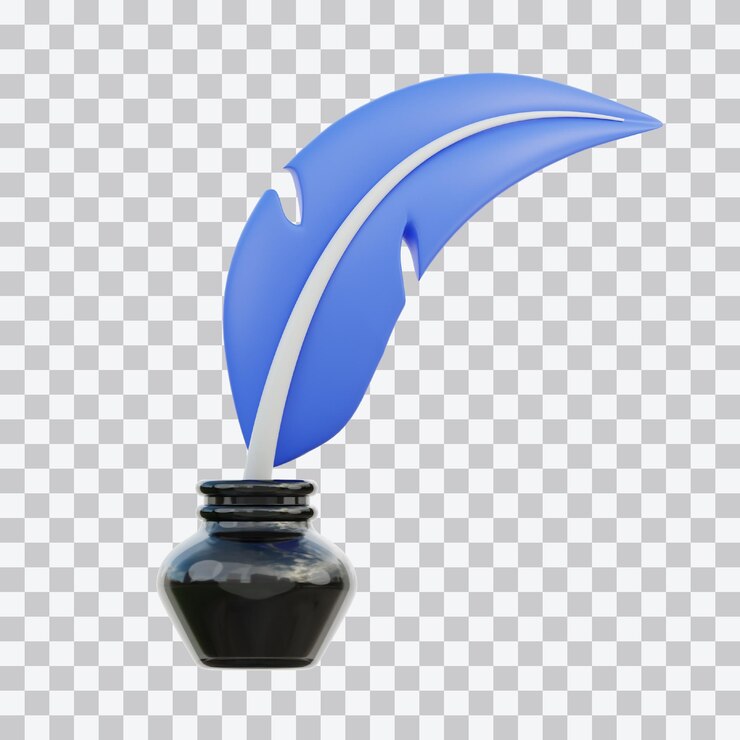 PSD ilustração em tinta 3d