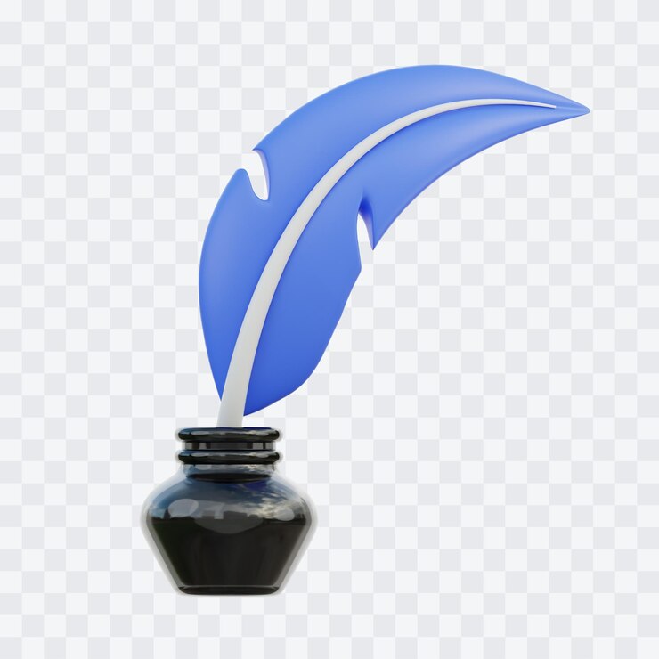 PSD ilustração em tinta 3d