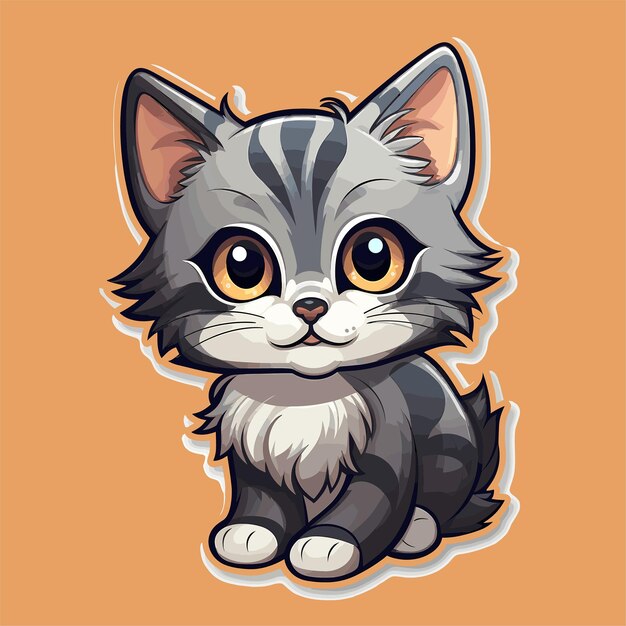 Imagem De Ilustração De Gato Fofo Estilo Anime PNG , Imagem De Gato Fofo,  Ilustração De Gato, Desenho De Gato Imagem PNG e PSD Para Download Gratuito