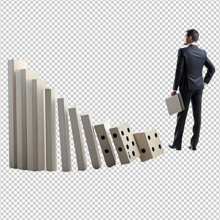 PSD ilustração empresarial conceitual de negócios futuros isolados em fundo transparente
