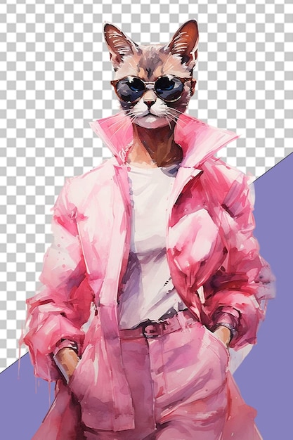 PSD ilustração fashionista png