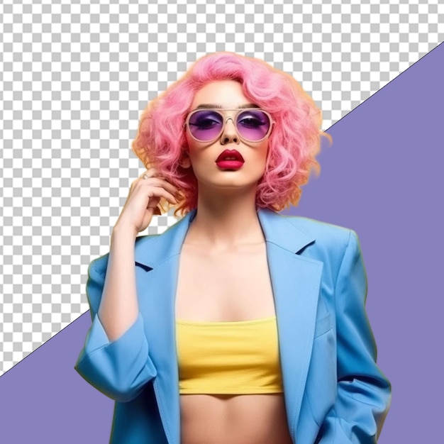 PSD ilustração fashionista png