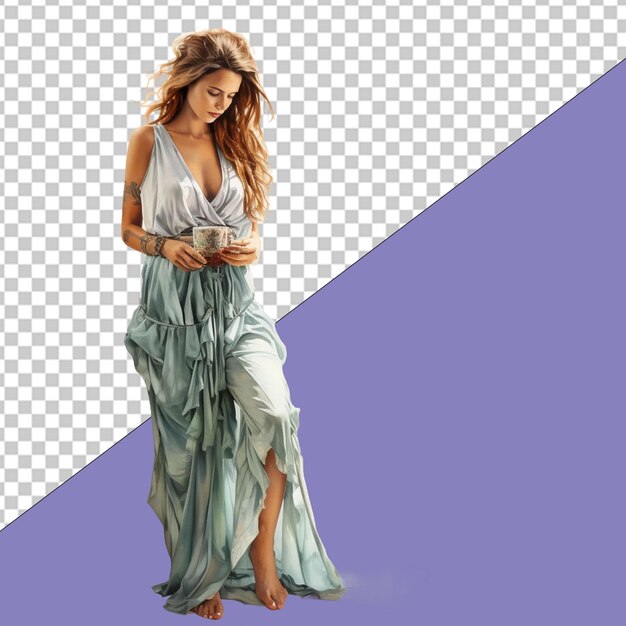 PSD ilustração fashionista png