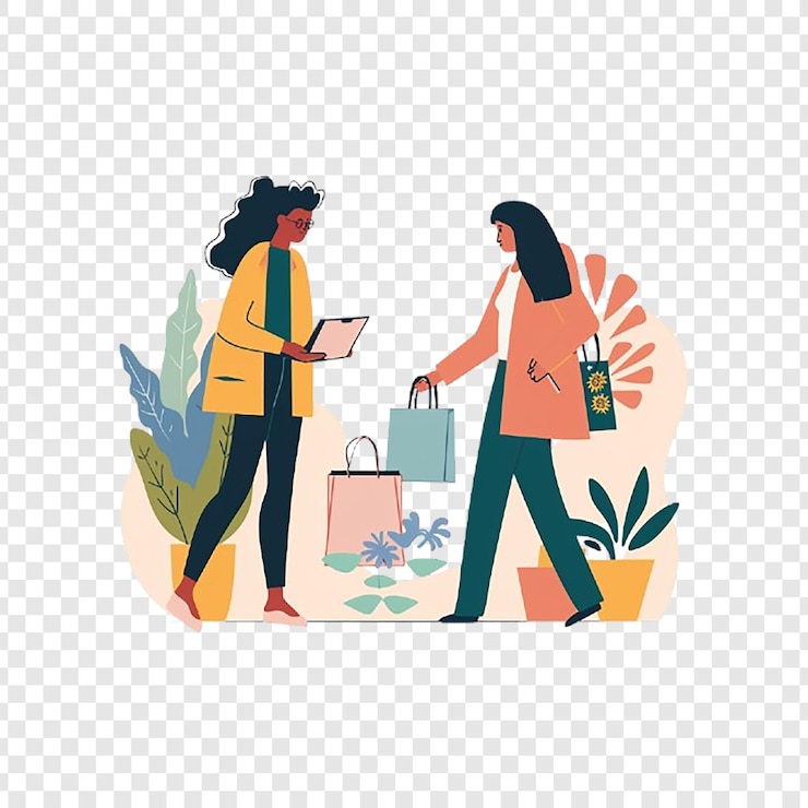 PSD ilustração plana isolada em fundo transparente