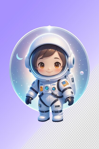 PSD ilustração psd 3d astronauta isolado em fundo transparente