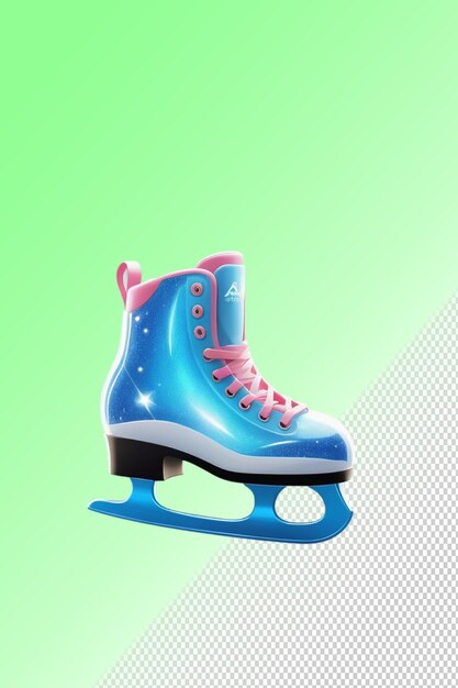 PSD ilustração psd 3d de patins de gelo isolados em fundo transparente