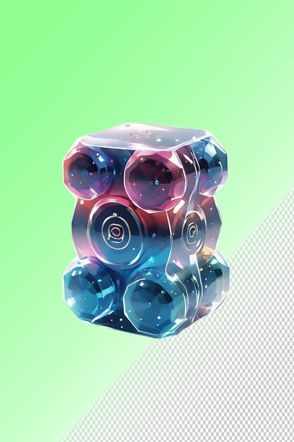 PSD ilustração psd 3d dumbbell isolado em fundo transparente