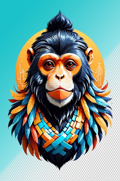 PSD ilustração psd 3d gibbon isolado em fundo transparente