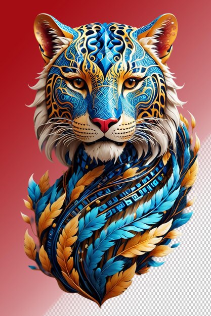 PSD ilustração psd 3d jaguar isolado em fundo transparente