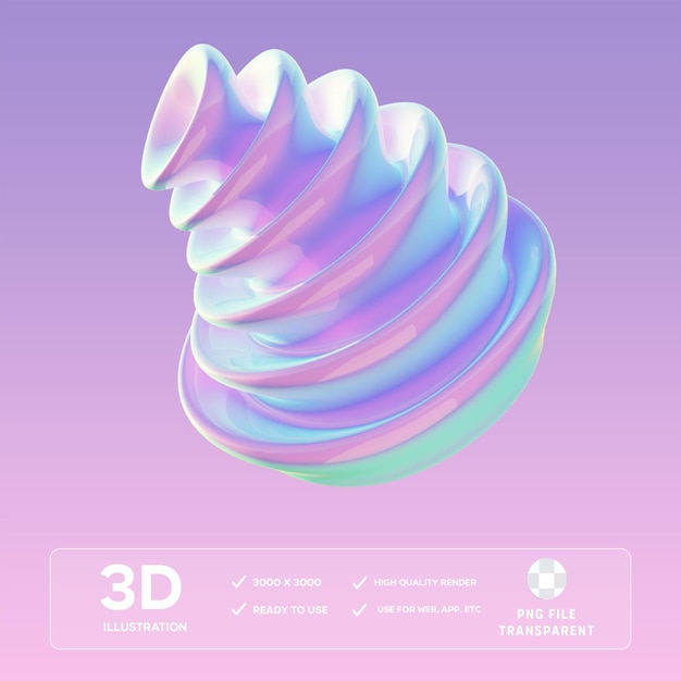 Ilustração PSD 3D