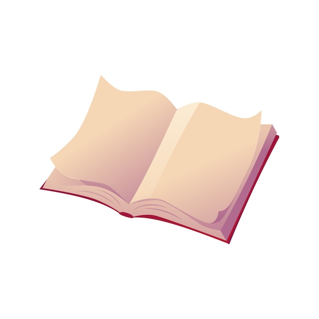 ilustração realista de livros