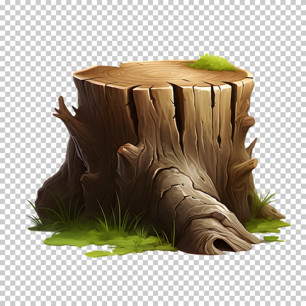 PSD ilustração tronco de árvore textura de madeira isolado em fundo transparente