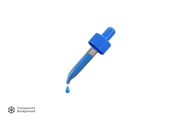 Ilustração vetorial de renderização 3D do ícone de gota