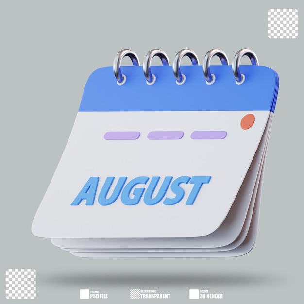 Ilustración en 3D 2 de agosto
