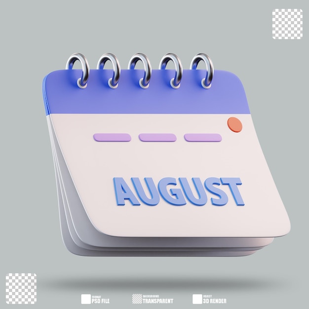 Ilustración en 3D 2 de agosto
