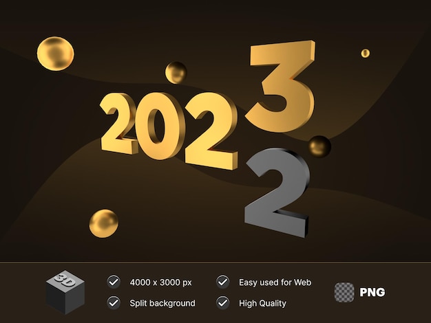 Ilustración 3d 2023