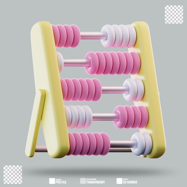 Ilustración 3D Abaco