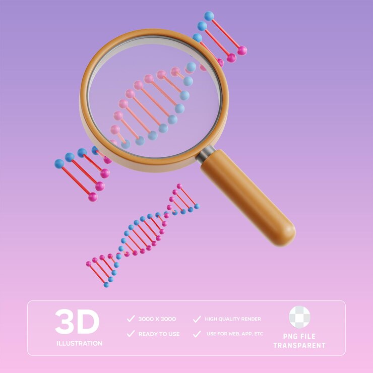 Ilustración 3D del ADN del PSD