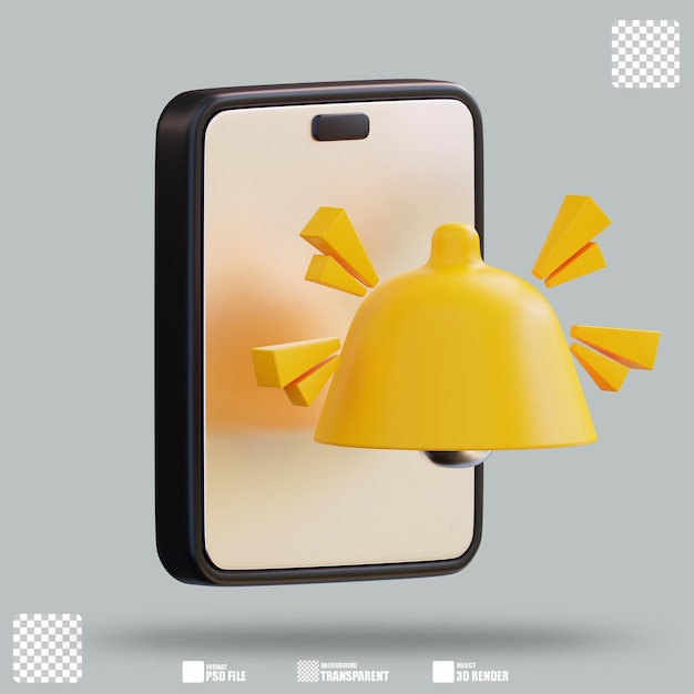 Ilustración 3d alarma 2