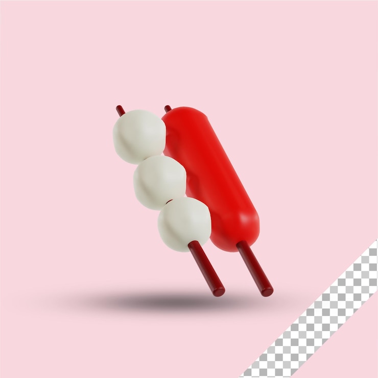 PSD ilustración 3d de alimentos