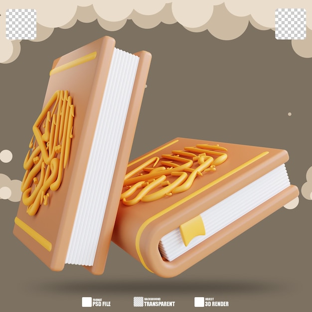 Ilustración 3d alqur'an 4