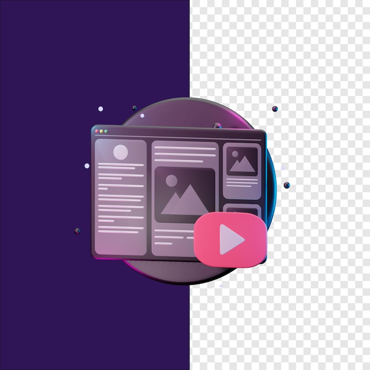 PSD ilustración 3d de alta resolución