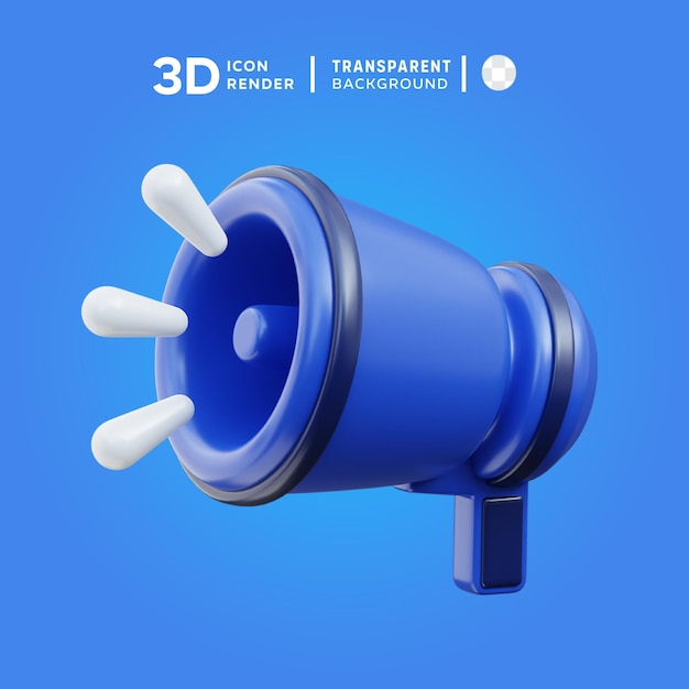 Ilustración 3d del anuncio de psd