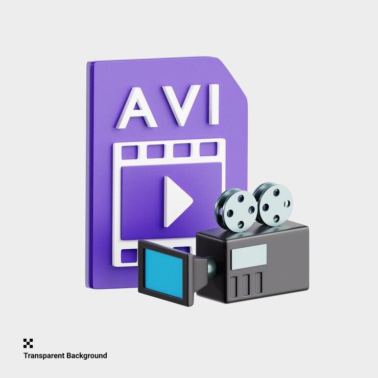 PSD ilustración 3d de un archivo de video en la producción de video