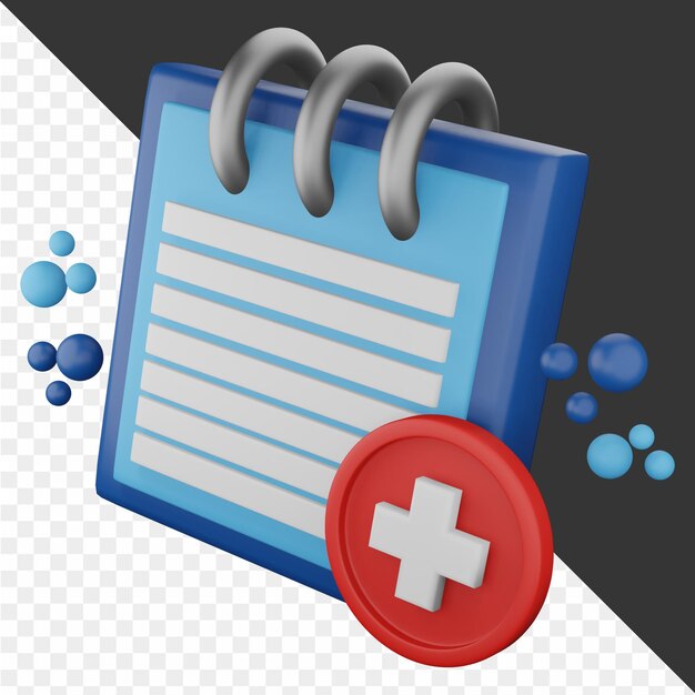 Ilustración 3D de la asistencia sanitaria
