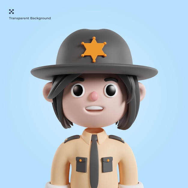 Ilustración 3d de avatar de personas
