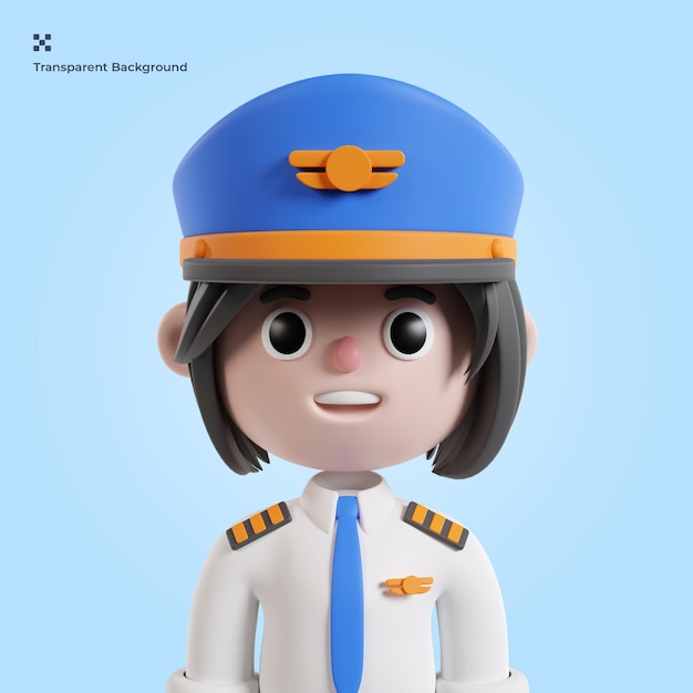 Ilustración 3d de avatar de personas