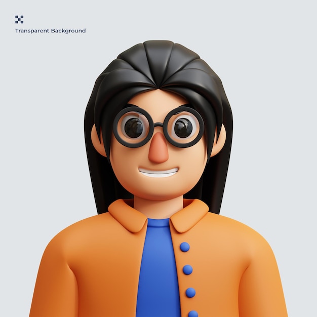 Ilustración 3d de avatar