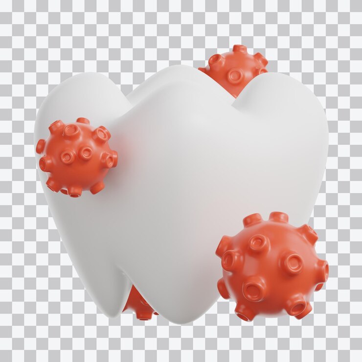 PSD ilustración en 3d de las bacterias