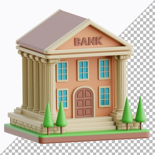 Ilustración 3D del Banco de Edificios