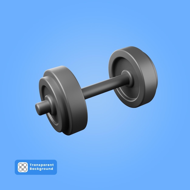 Ilustración 3D de barra