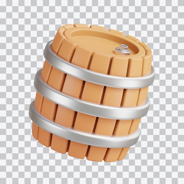 Ilustración 3D del barril