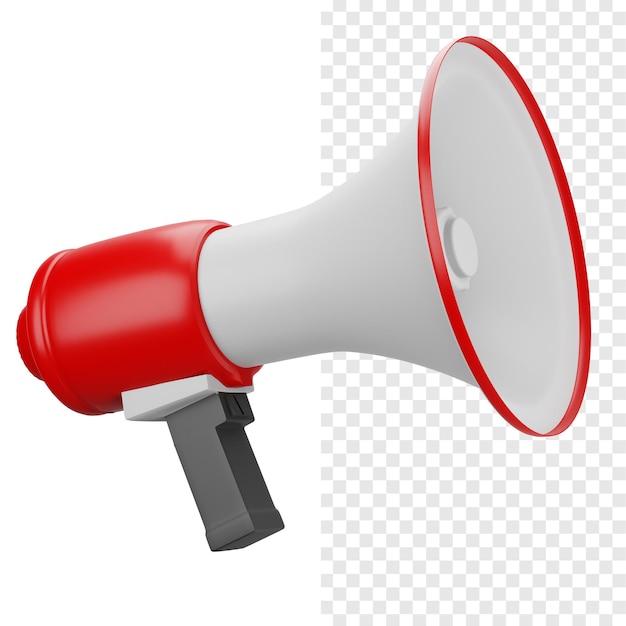 Ilustración en 3D de Bullhorn