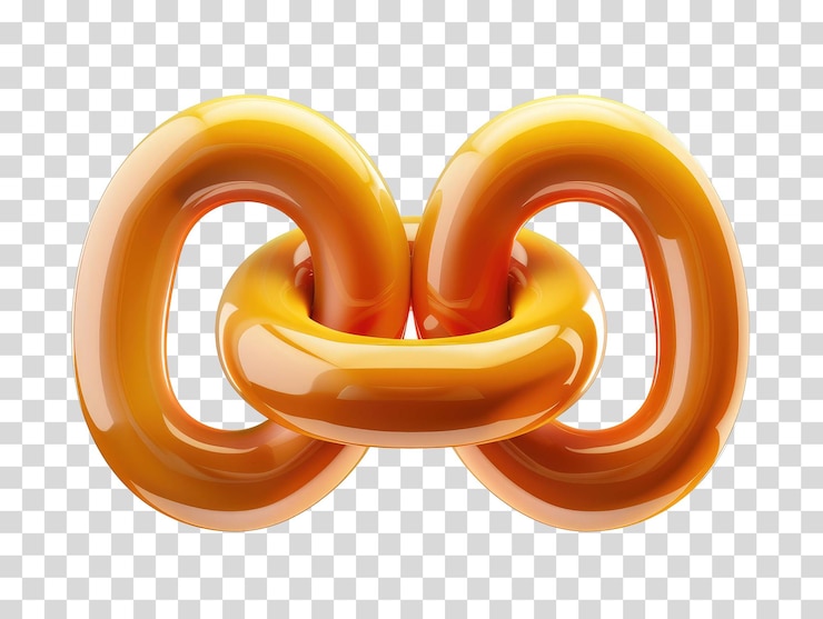 PSD una ilustración 3d de una cadena con fondo transparente