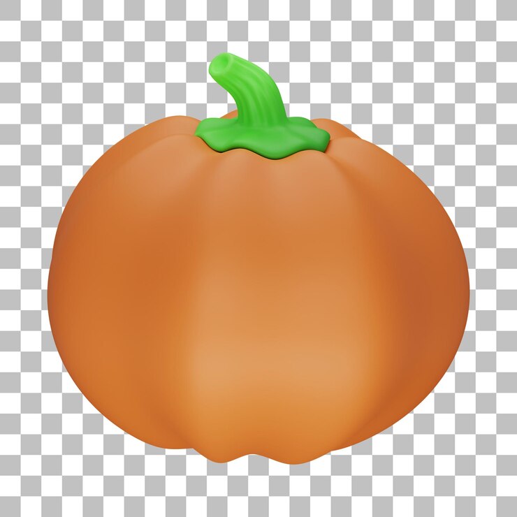 PSD ilustración 3d de calabaza