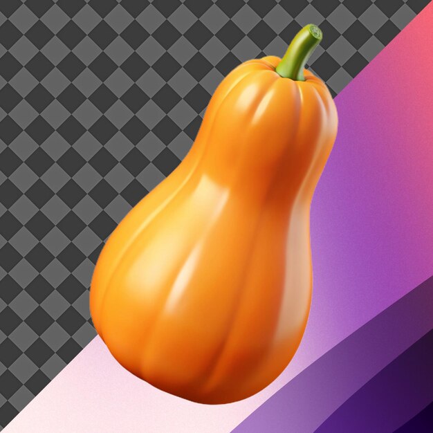 Ilustración 3D de las calabazas de nuez