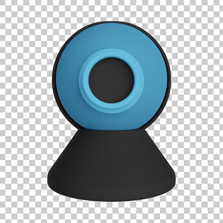 PSD ilustración 3d de la cámara web