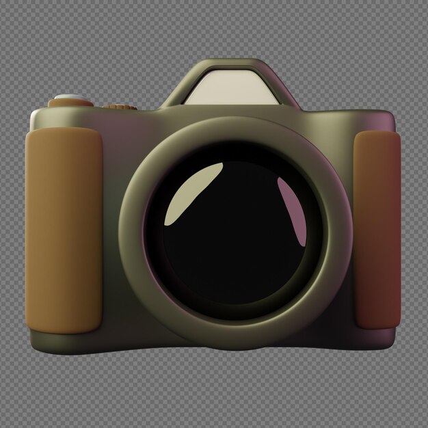 Ilustración 3D de cámara