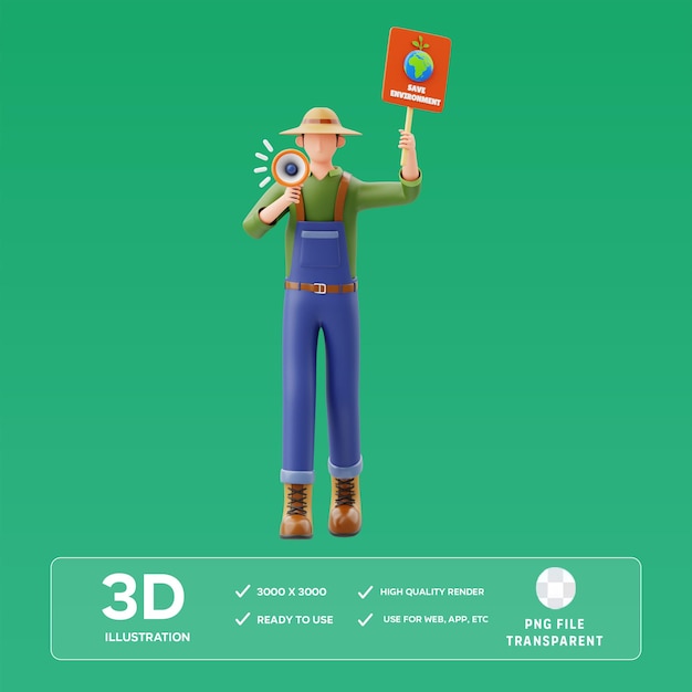 Ilustración 3D de la campaña ambiental de PSD