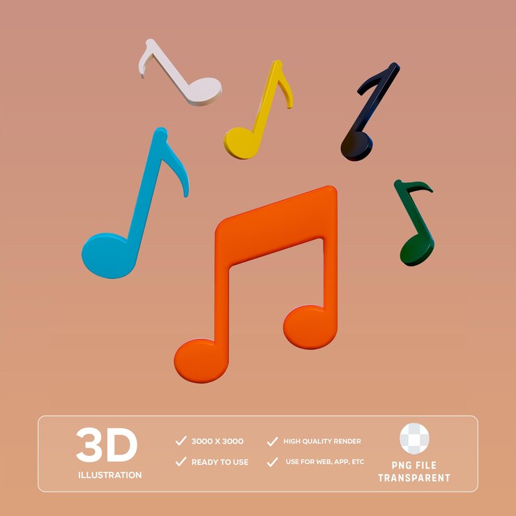 Ilustración en 3D de la canción de PSD
