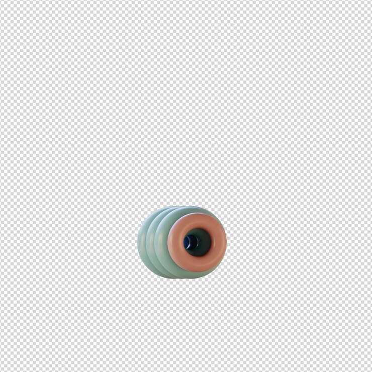 PSD ilustración 3d de caracteres alfabéticos en estilo disco