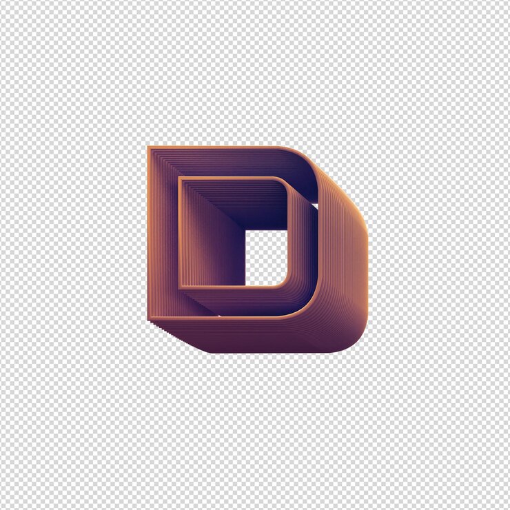 PSD ilustración 3d de caracteres alfabéticos en estilo disco